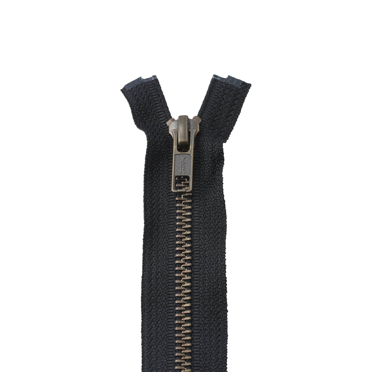 Ohio Travel Bag Zippers 24" Black w/Antique Brass, Bomber Jacket, #5 Metal, #6BJ-24-BLK-ANT 6BJ-24-BLK-ANT