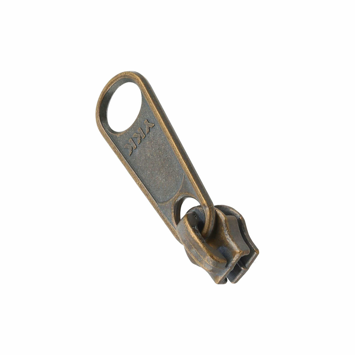 Ohio Travel Bag Zippers #4.5 Antique Brass, YKK Long Tab Swivel Slider, Zinc Alloy, #4.5C-1-ANTB 4.5C-1-ANTB