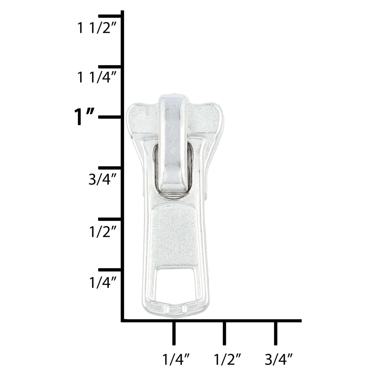 Ohio Travel Bag Zippers #5 Nickle, YKK Vislon Locking Slider (Old Style), Zinc Alloy, #5V-7-NP 5V-7-NP