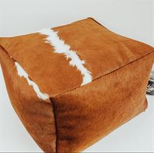 Leather Pouf Ottoman