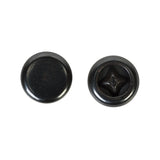 Caps for #104 Tubular Rivets, Black