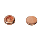 Caps for #104 Tubular Rivets, Copper