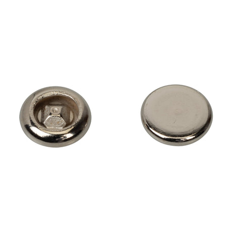 Caps for #104 Tubular Rivets, Nickel Plated