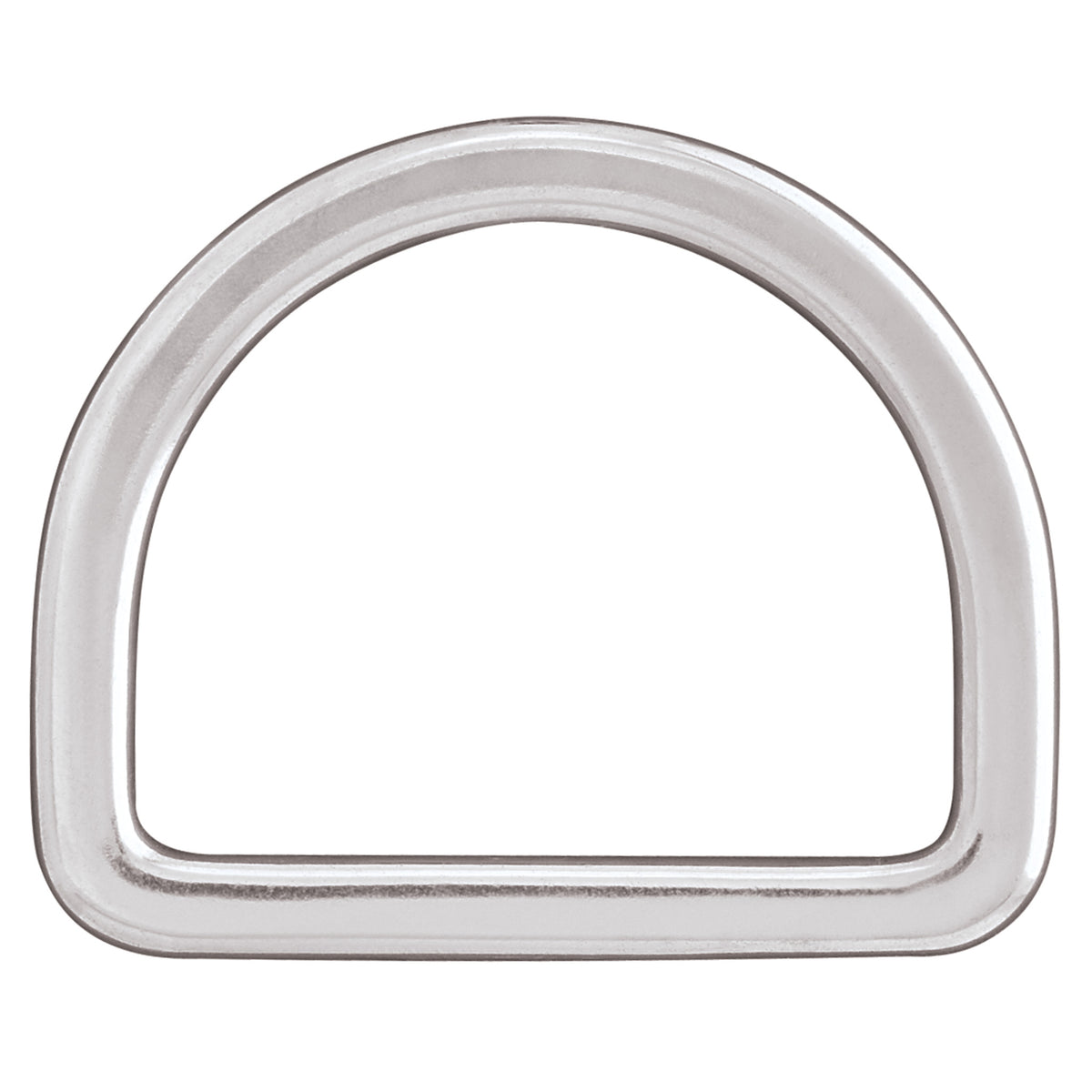 Flat Saddle D-Ring, Stainless Steel