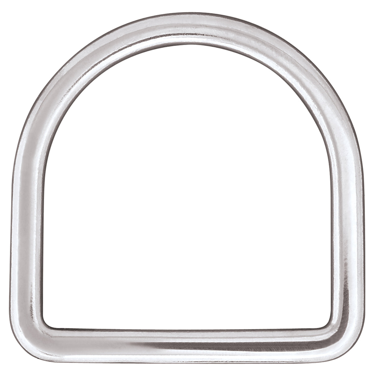 Long Flat Saddle D-Ring, Stainless Steel