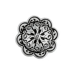 Jeremiah Watt Accented Floral Concho with Loop