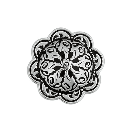 Jeremiah Watt Accented Floral Concho with Loop