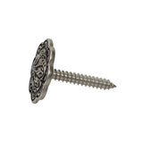 Jeremiah Watt Accented Floral Concho with Wood Screw