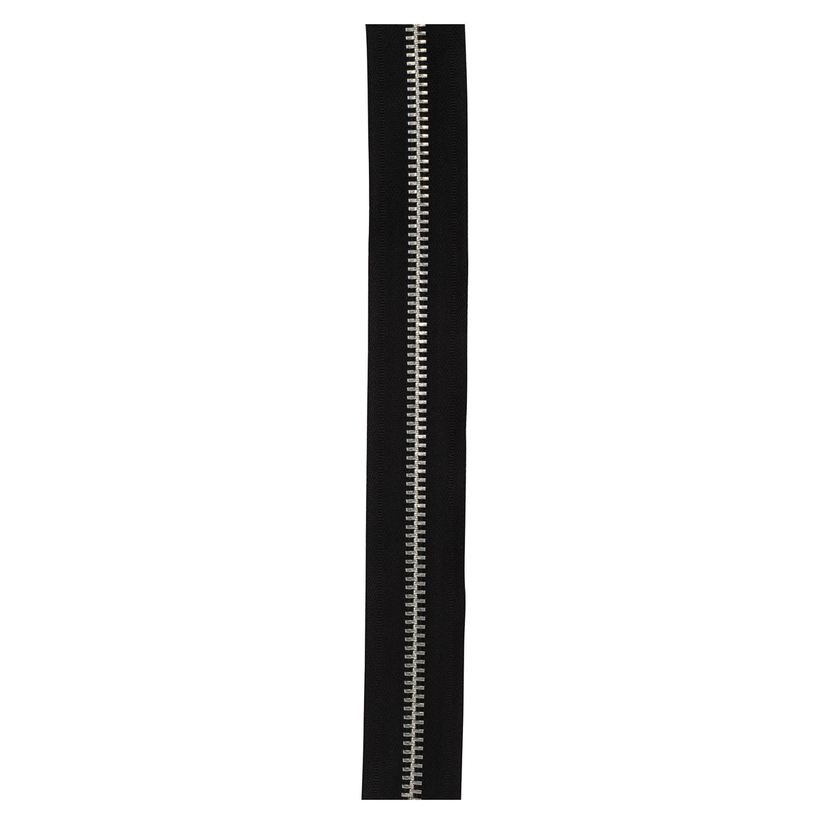 #10 Black, YKK Metal Chain Zipper Tape with Aluminum Teeth