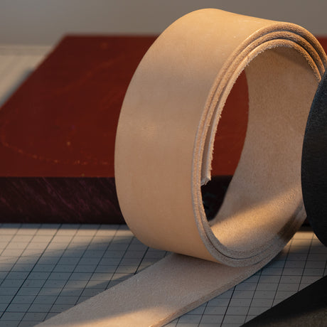CHAHINLEATHER® Natural Strap Belt Blank, 8/9 oz., 65" - 96"