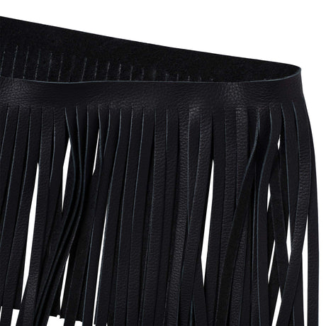 Deertan Cowhide Fringe
