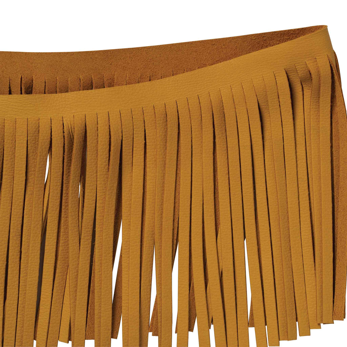 Deertan Cowhide Fringe