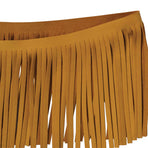 Deertan Cowhide Fringe