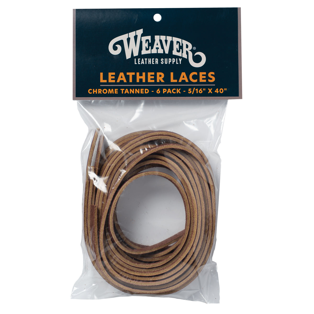 Leather Lace Pack, Rust, 5/16"