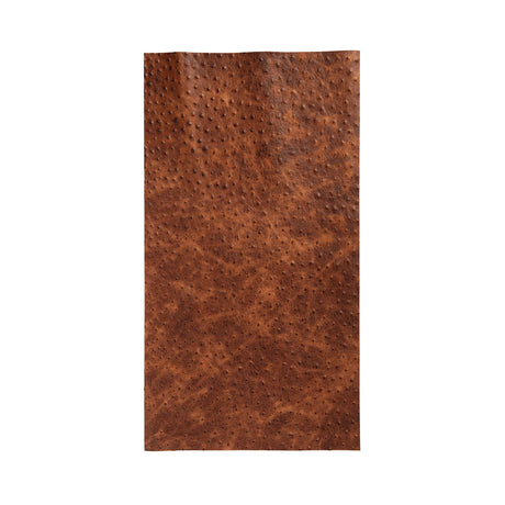 Embossed Leather, 2-3 oz., Ostrich Cognac