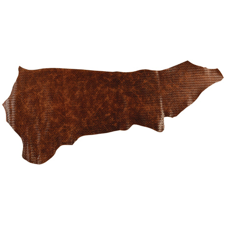 Embossed Leather, 2-3 oz., Woven Cognac