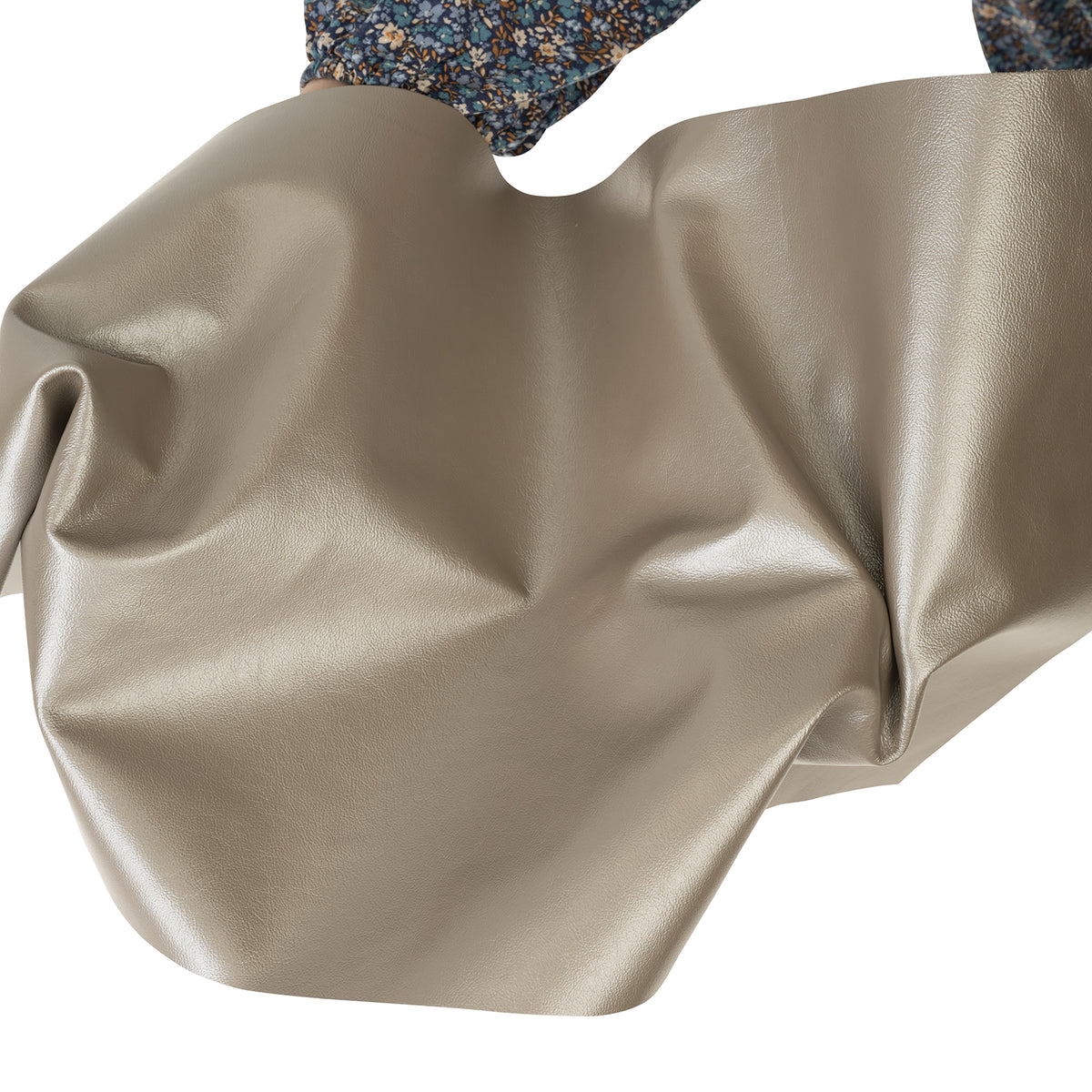 Modern Leather for Upholstery, Panel, Gray Shimmer