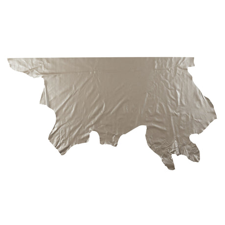 Modern Leather for Upholstery, Gray Shimmer, Side