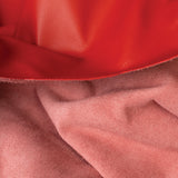 Buffalo Leather for Upholstery, Red, Back