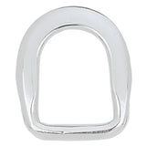 Beveled Saddle D-Ring Stainless Steel, 1"