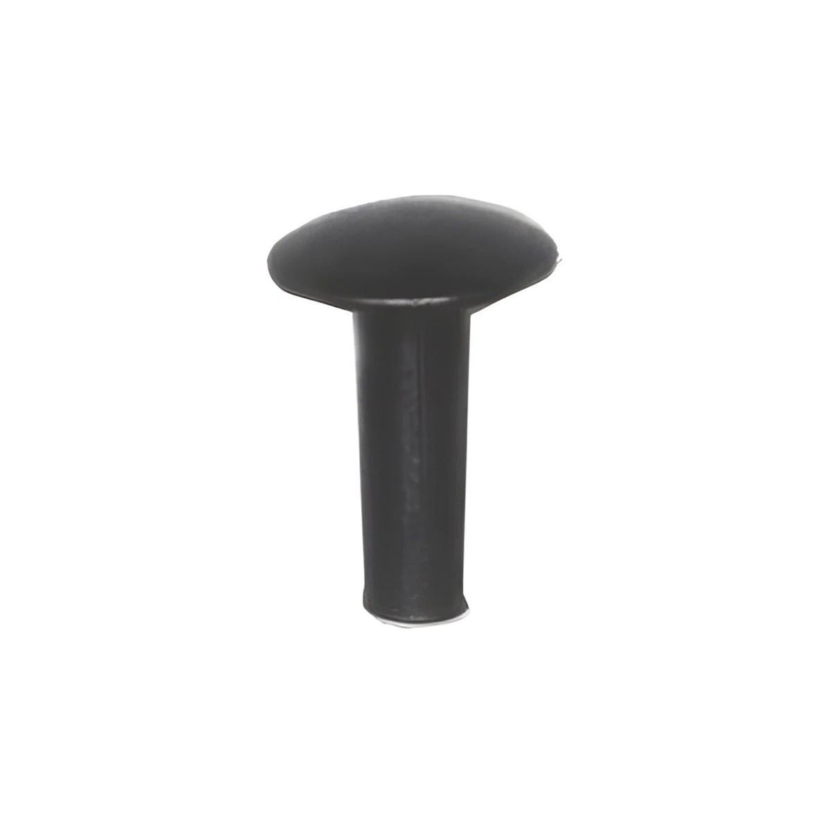8/16" Gunmetal, 7/16" Head Diameter Tubular Rivet, Steel, 24-pack
