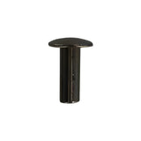 6/16" Black Tubluar Rivet, Steel - 24 pk
