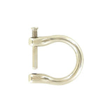 3/4" Nickel, Horseshoe Ring with Screw-In Pin, Zinc Alloy