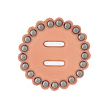 Leather Concho 2" With Spots and Slots