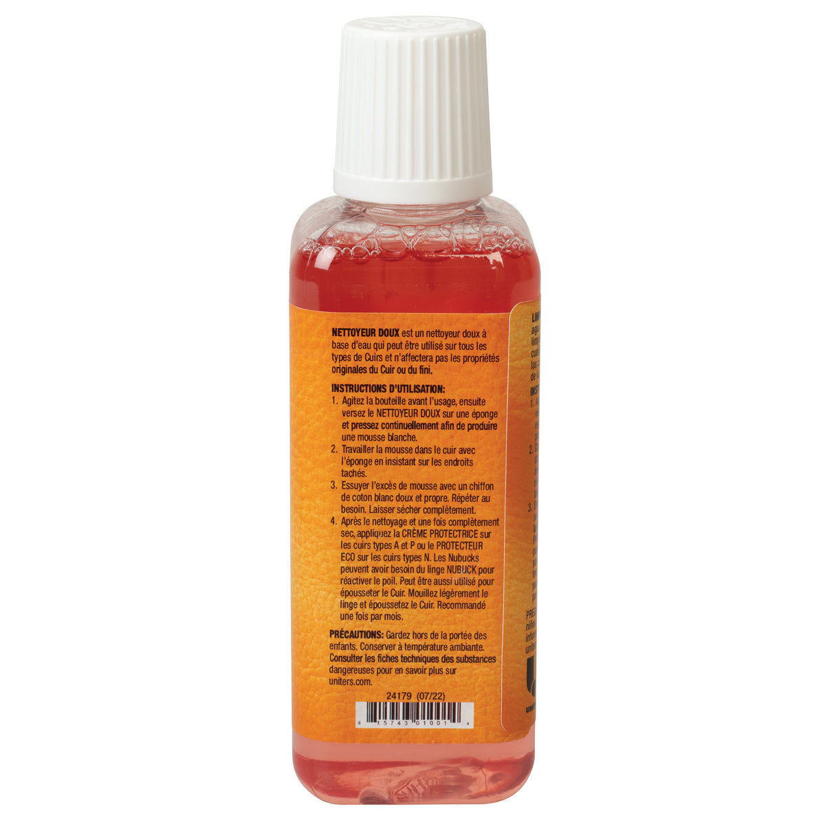 Leather Master Strong Cleaner, back