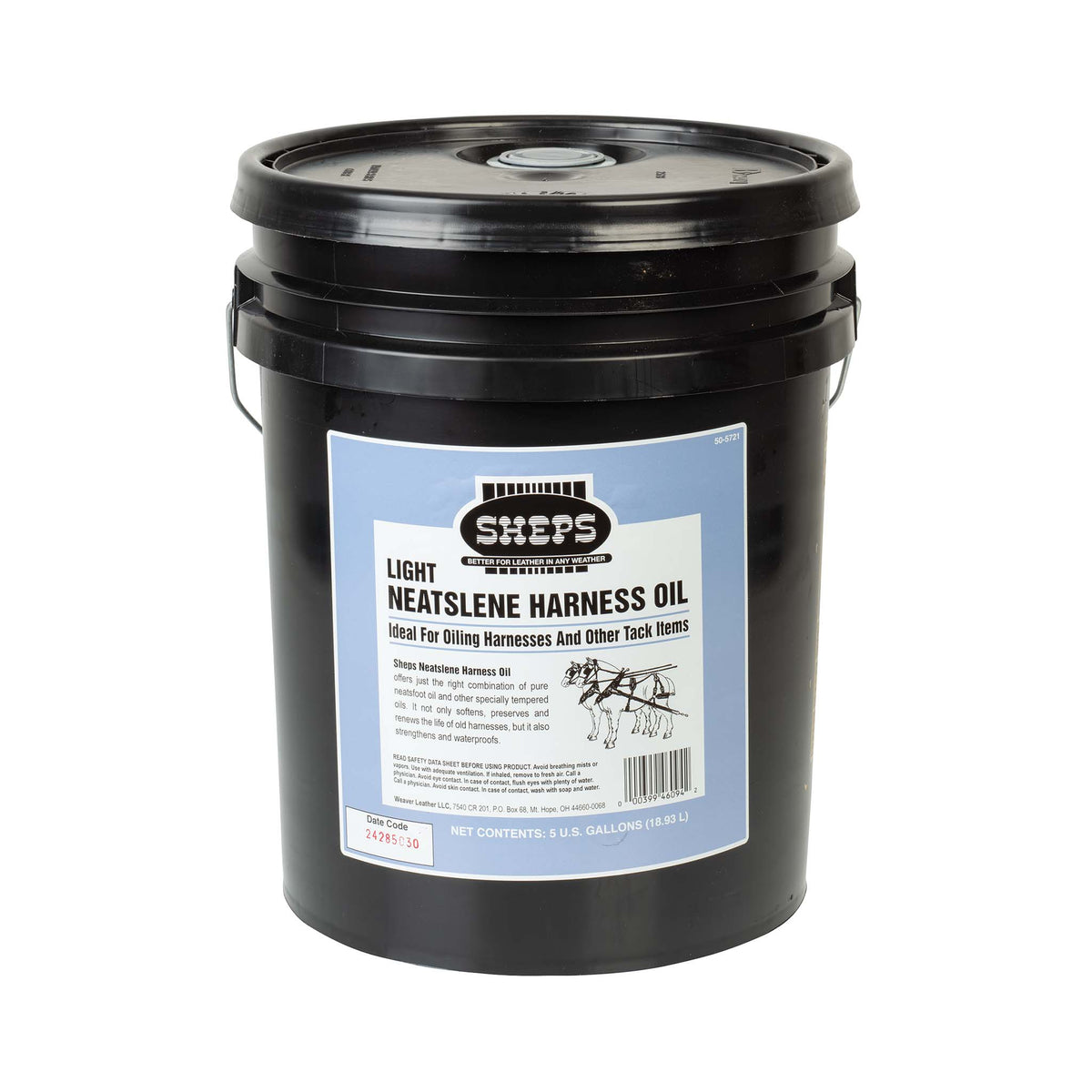 Sheps® Neatslene Harness Oil Light, 5 Gallons