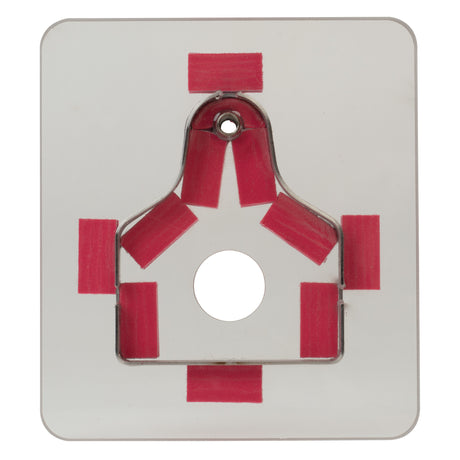Polycarb Cutting Die, Cow Tag, front