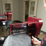 Master Tool Hand-Operated Strap Cutter, in use front