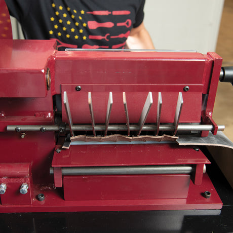 Master Tool Hand-Operated Strap Cutter, in use back