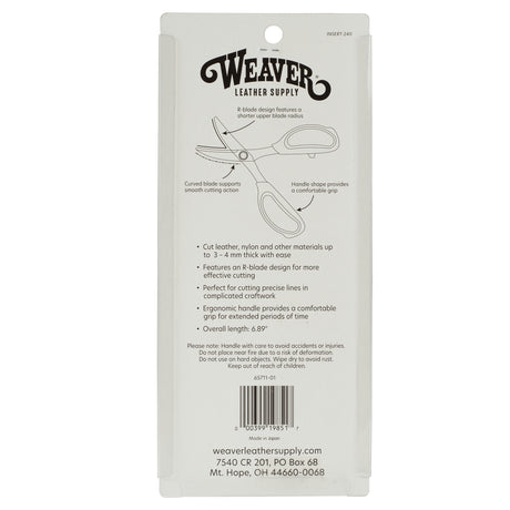 Leather Scissors, Back Package