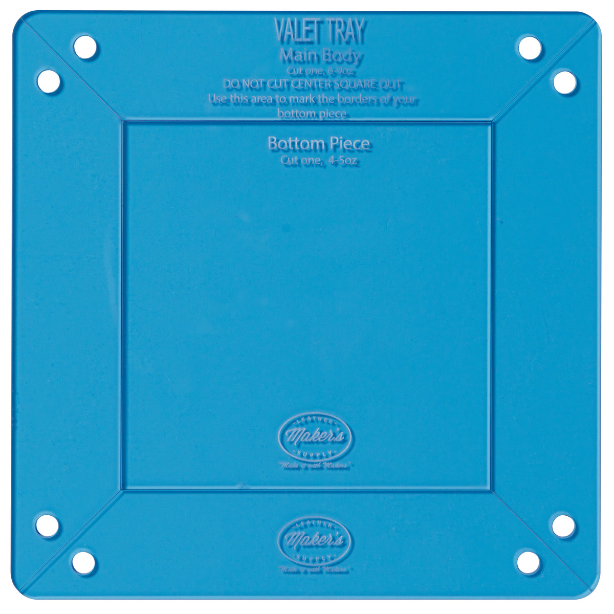 Valet Tray Template Set by Maker's Leather Supply, 7.75"
