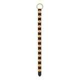 32" Brown, Antique Brass Sleigh Bells on Strap, Leather