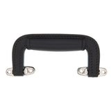 5 1/4" Black, Handle with Nickel Hardware, Plastic/Steel