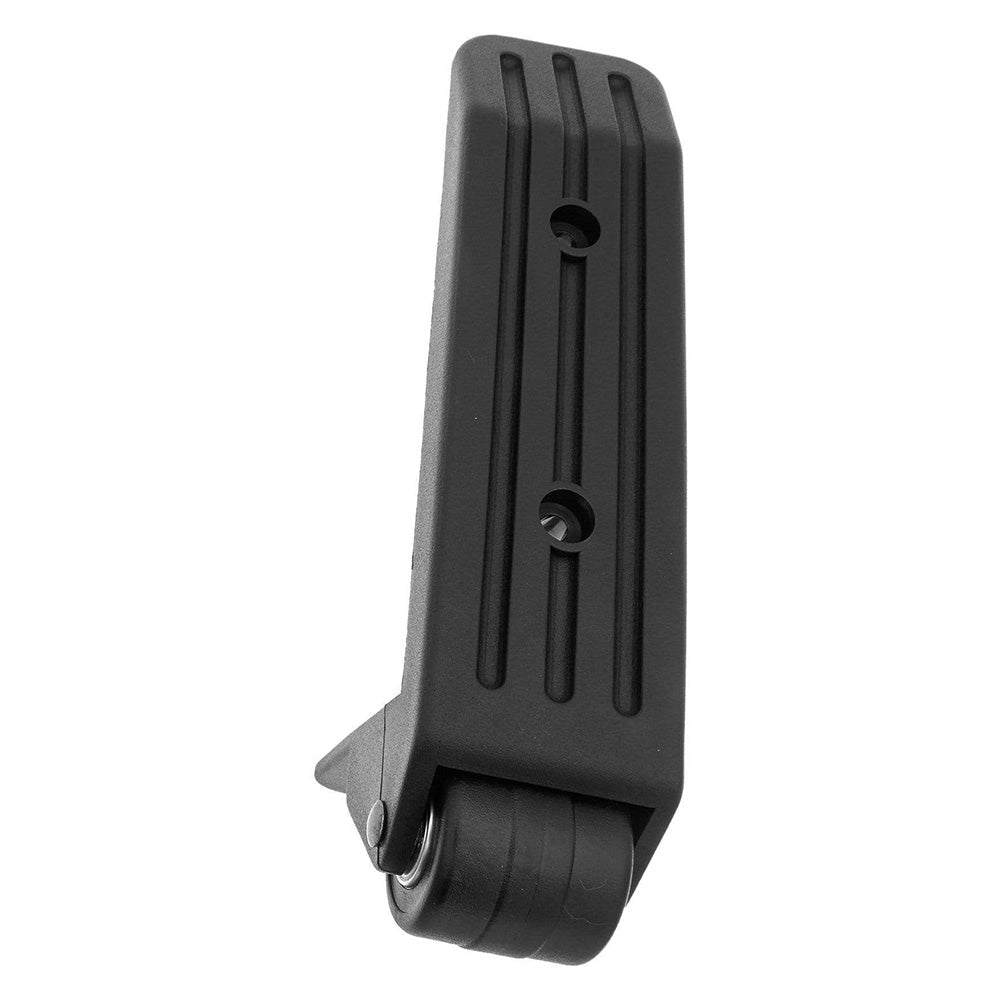 8 3/4" Black, Ball Bearing Wheel w/ Bumper, Plastic