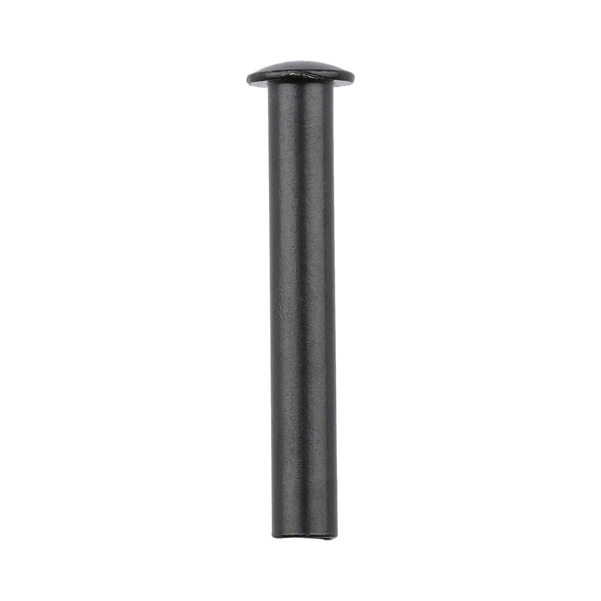 1 1/2" Black, Tubular Rivet, Steel - 12 pk