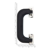 5 1/4" Black, Handle with Nickel Hardware, Plastic