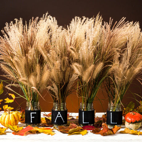 Leather projects, like this Fall-themed centerpiece, are a great way to incorporate leather crafting skills into your everyday life.