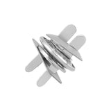 15mm Nickel, Beveloped Low Profile Magnetic Snap, Steel