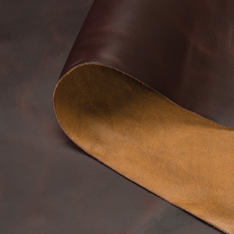 Sample, Jasper Chrome Pull-Up Leather Side, 4 to 5 oz.