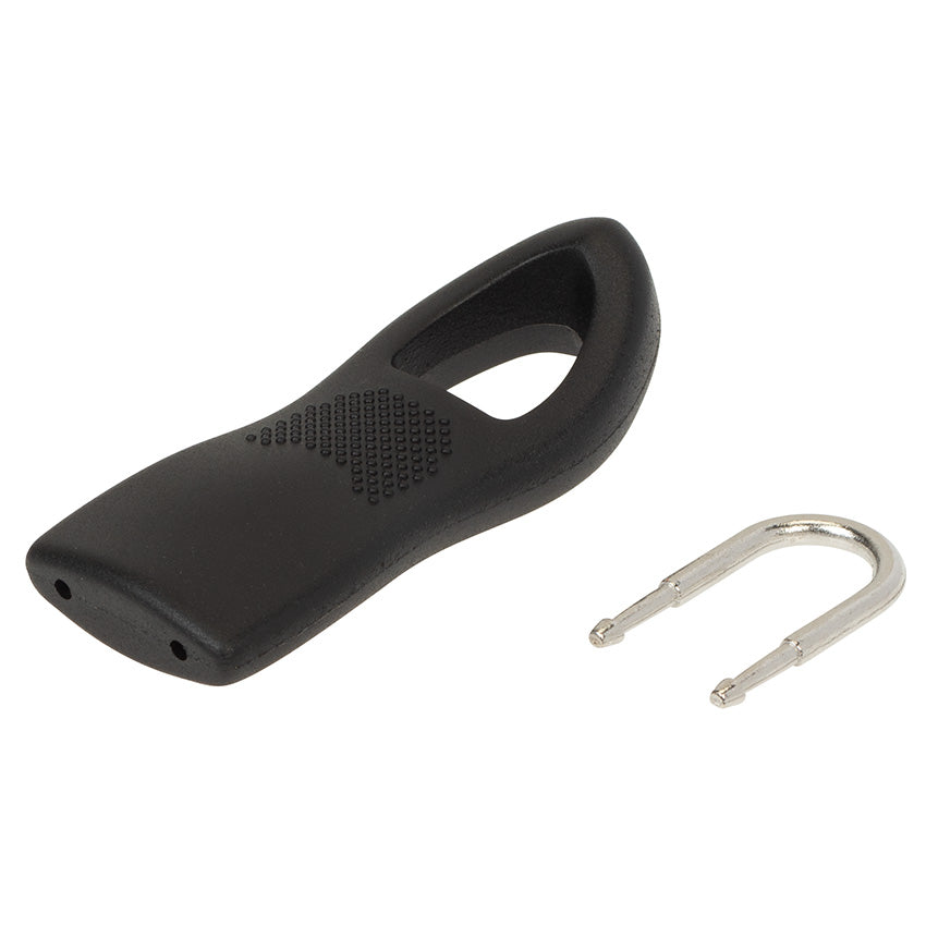 1 5/8" Black, Jumbo Zipper Fixer, Plastic