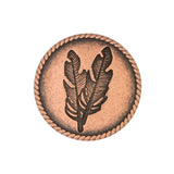#1847 Feather Concho with Post
