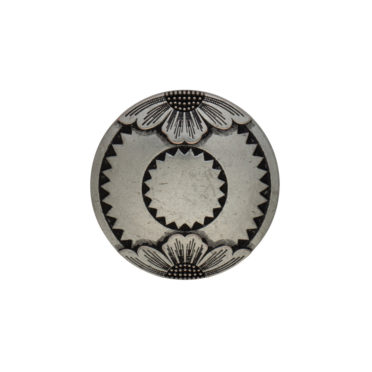 Jeremiah Watt Saltlick Flower Concho, 1-1/2"