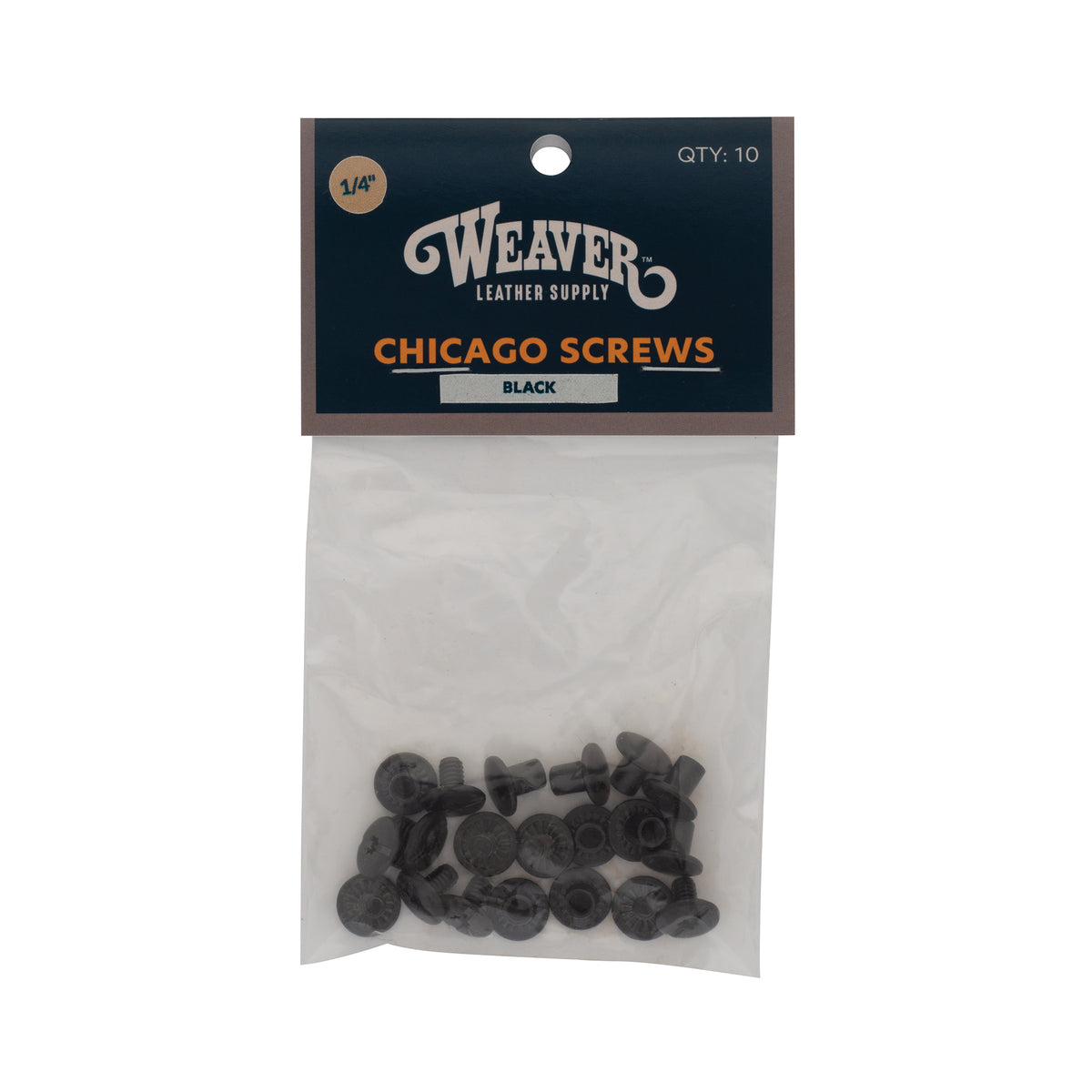 10-Pack of #D5038 Chicago Screws, Plain, 1/4"