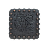 Square Floral Berry Concho