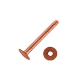 1335 #12 Solid Flat Head Rivets with Burrs