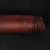 CHAHINLEATHER® Alum Tanned Burgundy Latigo Double Back, 5/7 oz.